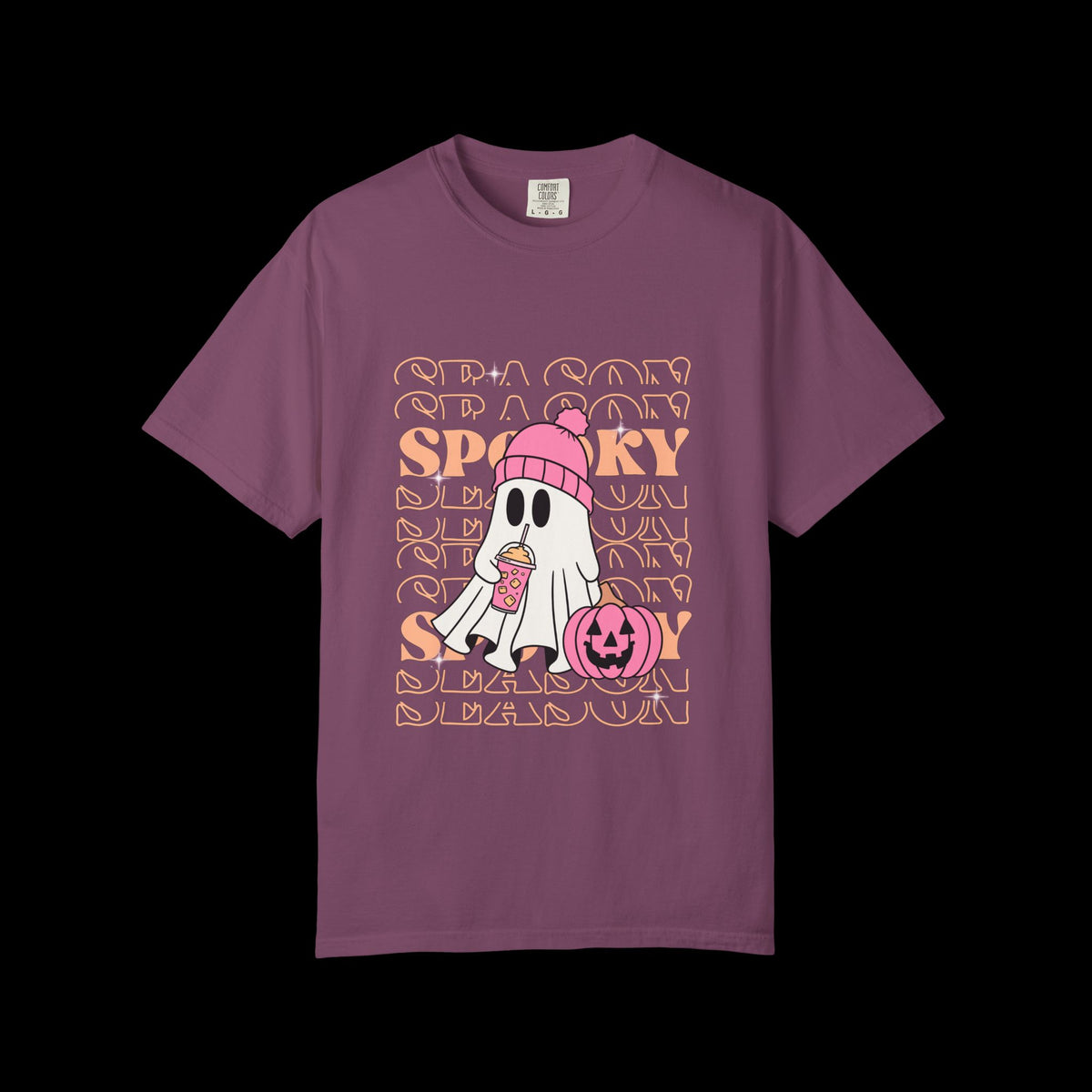 Spooky Ghost Pumpkin Halloween T-Shirt