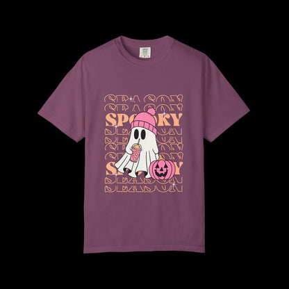 Spooky Ghost Pumpkin Halloween T-Shirt