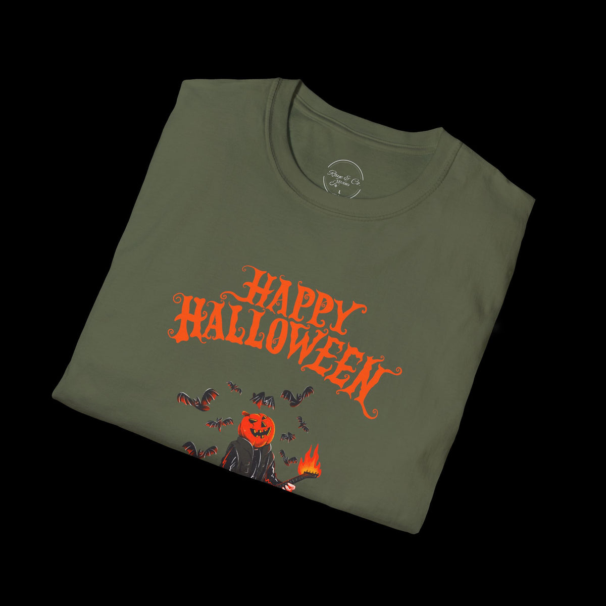 Happy Halloween Pumpkin Graphic T-Shirt