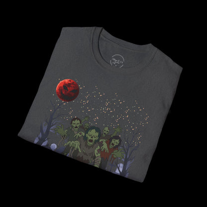 Spooky Night Halloween Haunted Forest T-Shirt