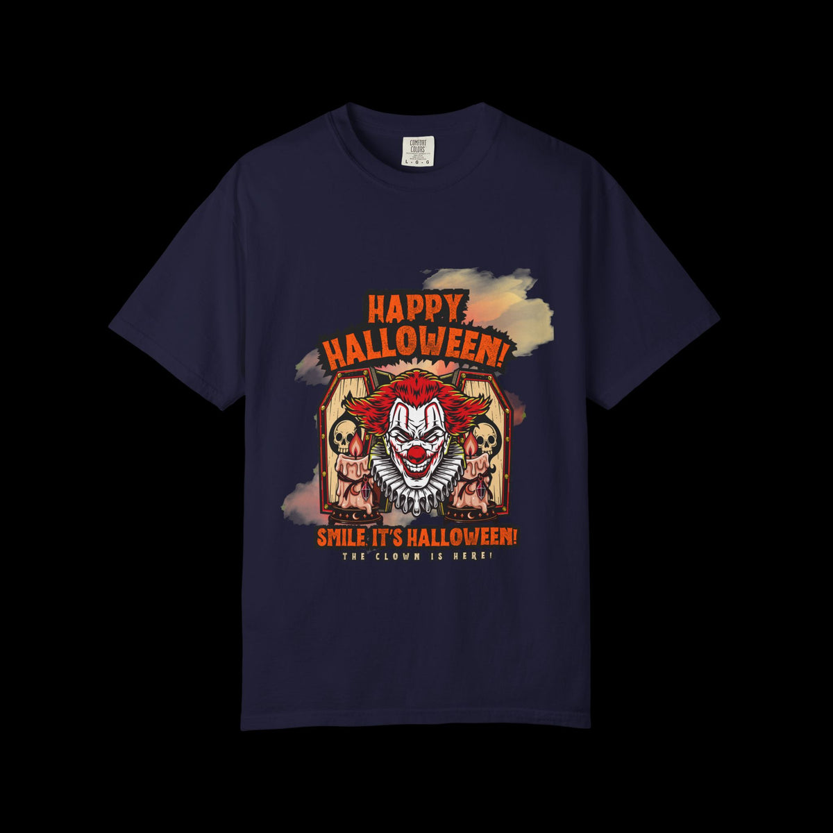 Happy Halloween Clown Horror Graphic Tee