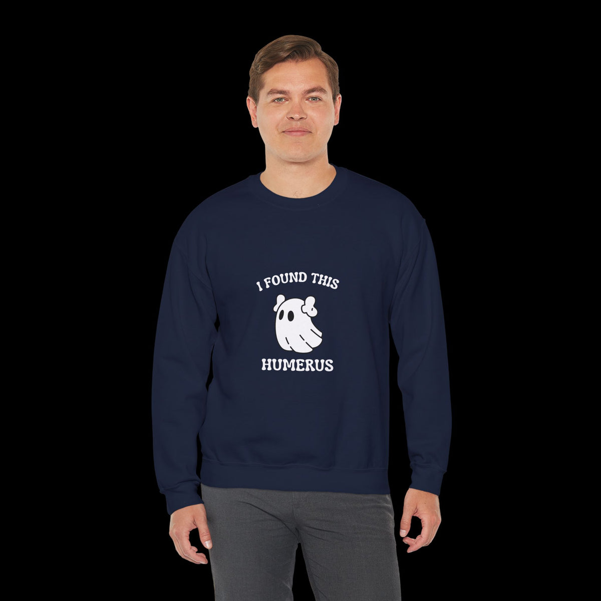 I Found This Humerus Halloween Ghost Sweatshirt
