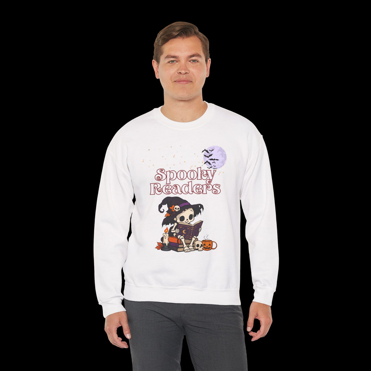 Spooky Readers Halloween Crewneck Sweatshirt