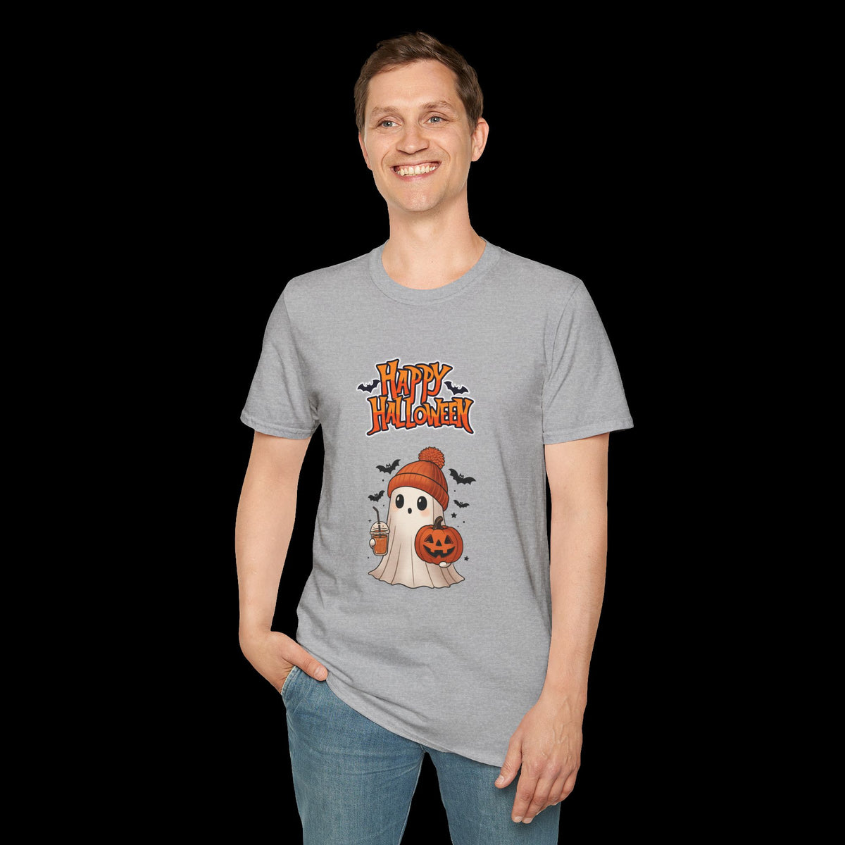 Happy Halloween Ghost Pumpkin T-Shirt
