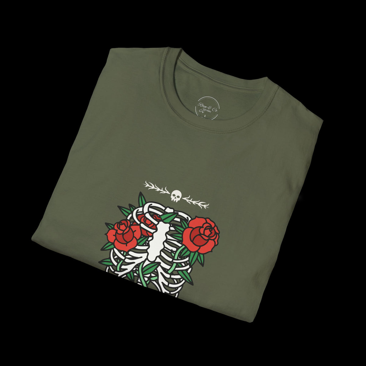 Dark Flower Skeleton T-Shirt