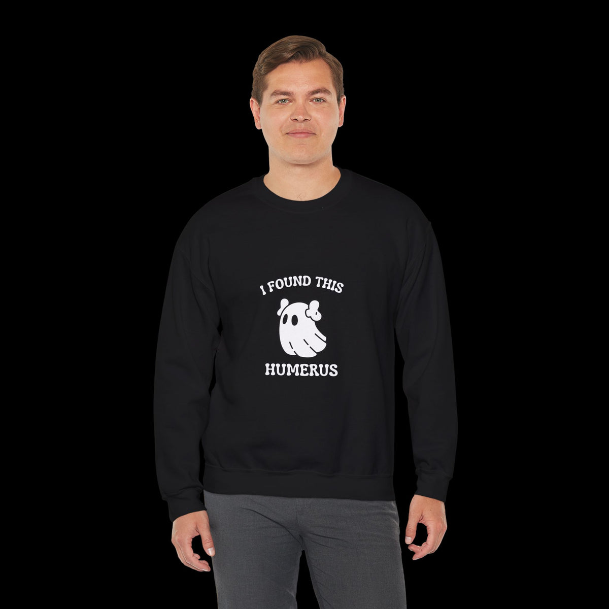 I Found This Humerus Halloween Ghost Sweatshirt