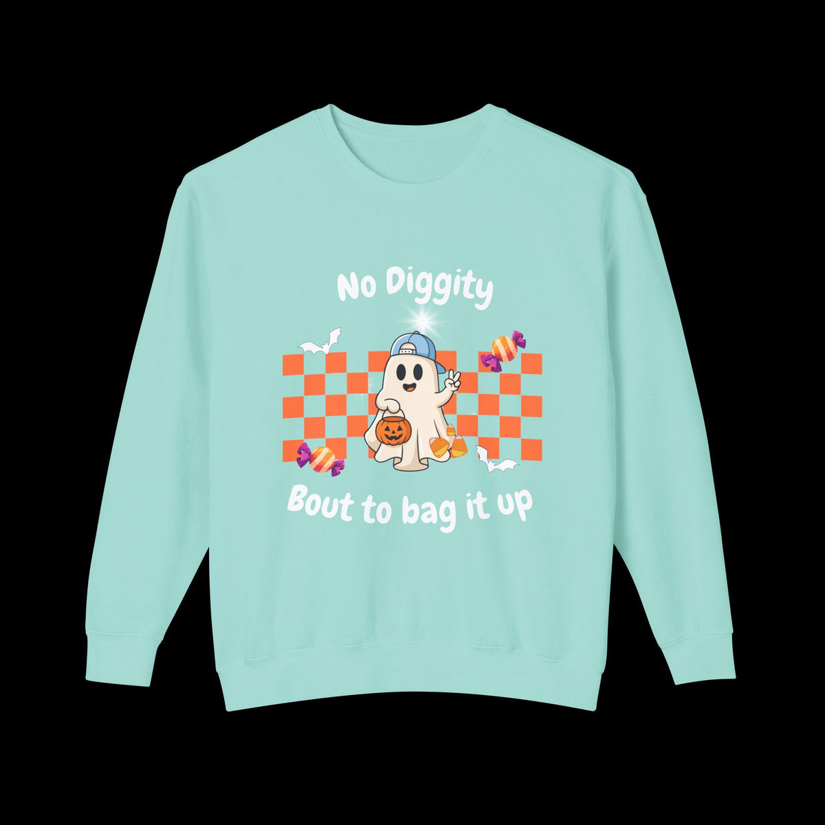 No Diggity Ghost Pumpkin Crewneck Sweatshirt