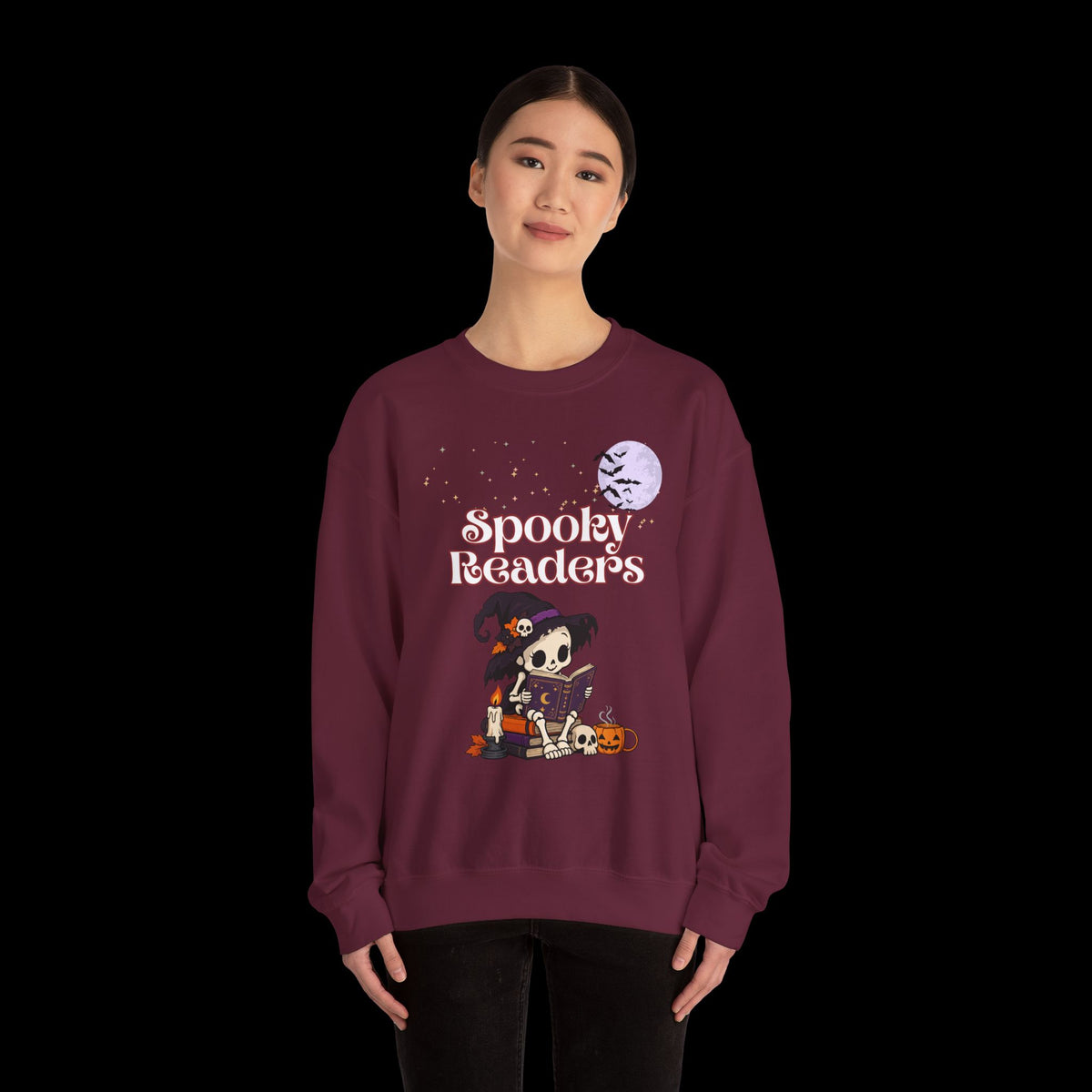 Spooky Readers Halloween Crewneck Sweatshirt