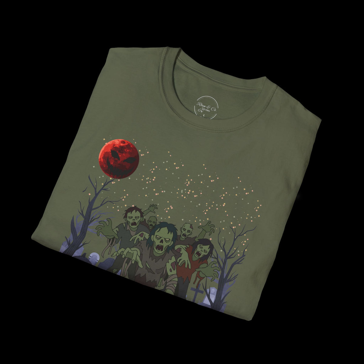 Spooky Night Halloween Haunted Forest T-Shirt
