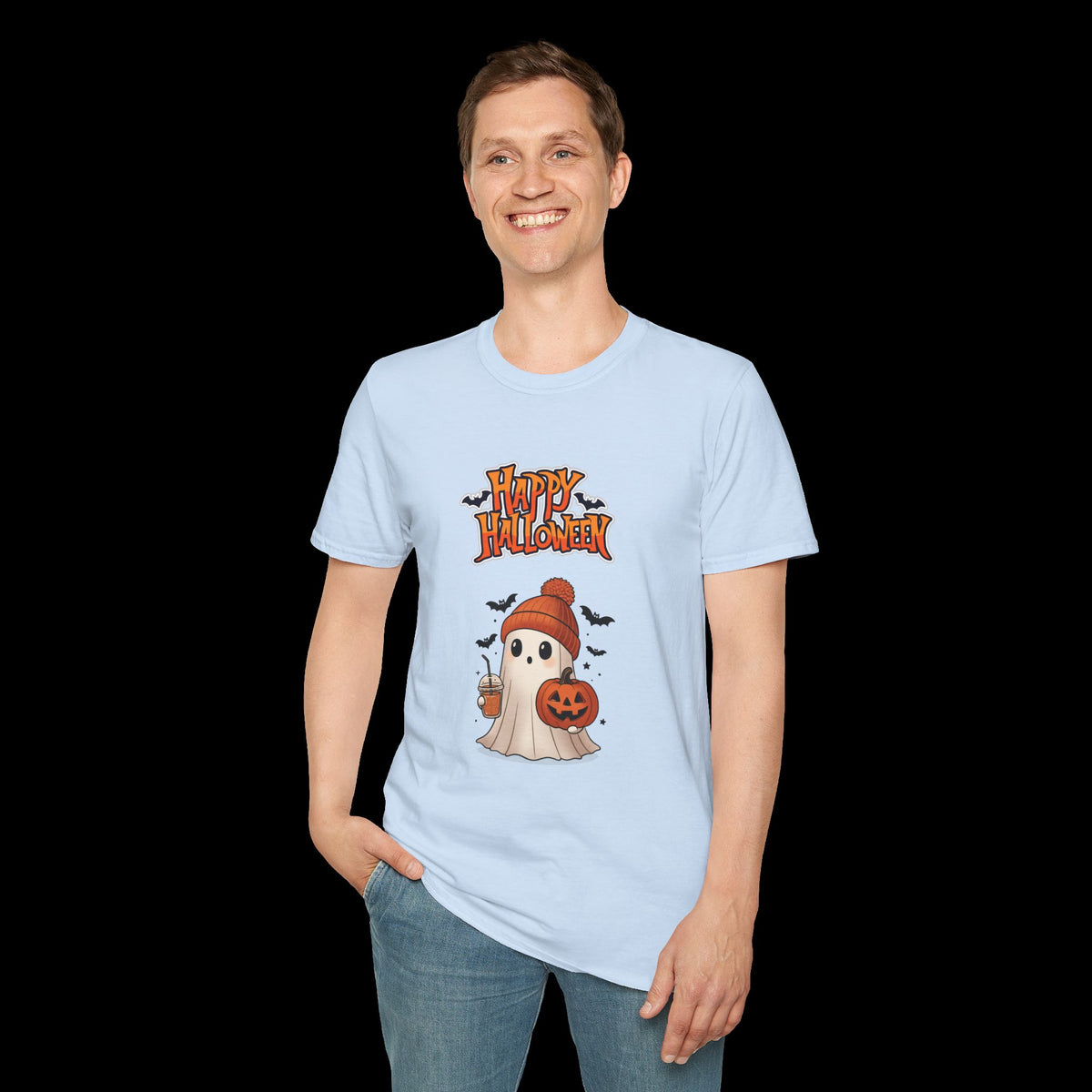 Happy Halloween Ghost Pumpkin T-Shirt