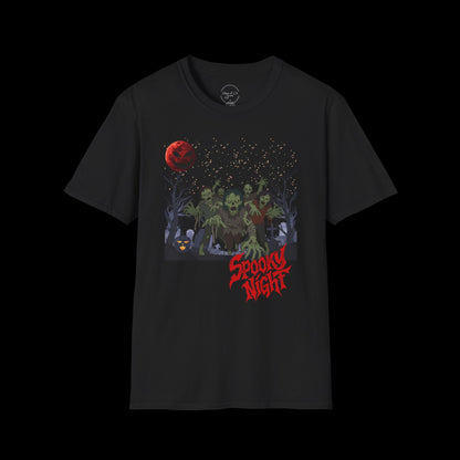 Spooky Night Halloween Haunted Forest T-Shirt