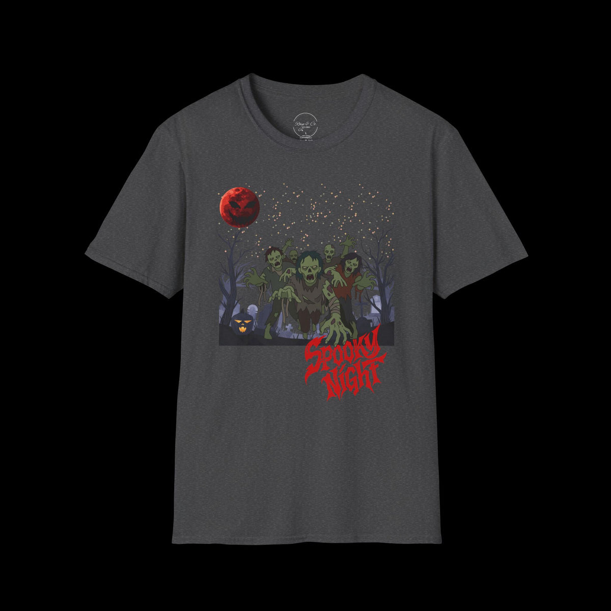 Spooky Night Halloween Haunted Forest T-Shirt
