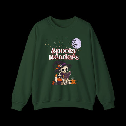 Spooky Readers Halloween Crewneck Sweatshirt