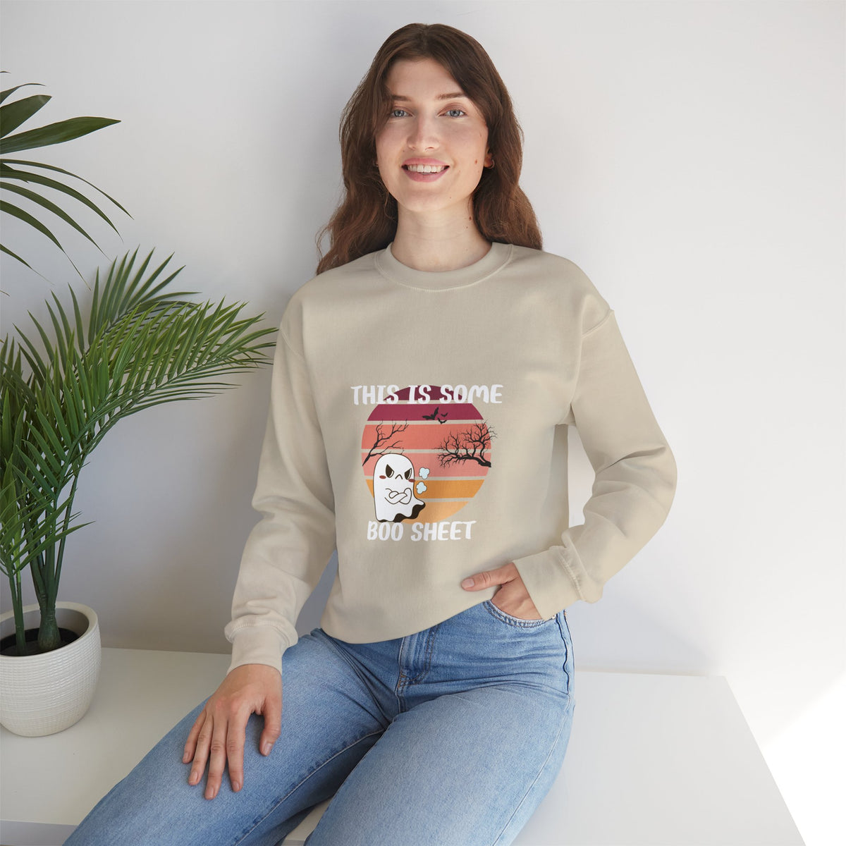 This Is Some Boo Sheet Crewneck Sweatshirt