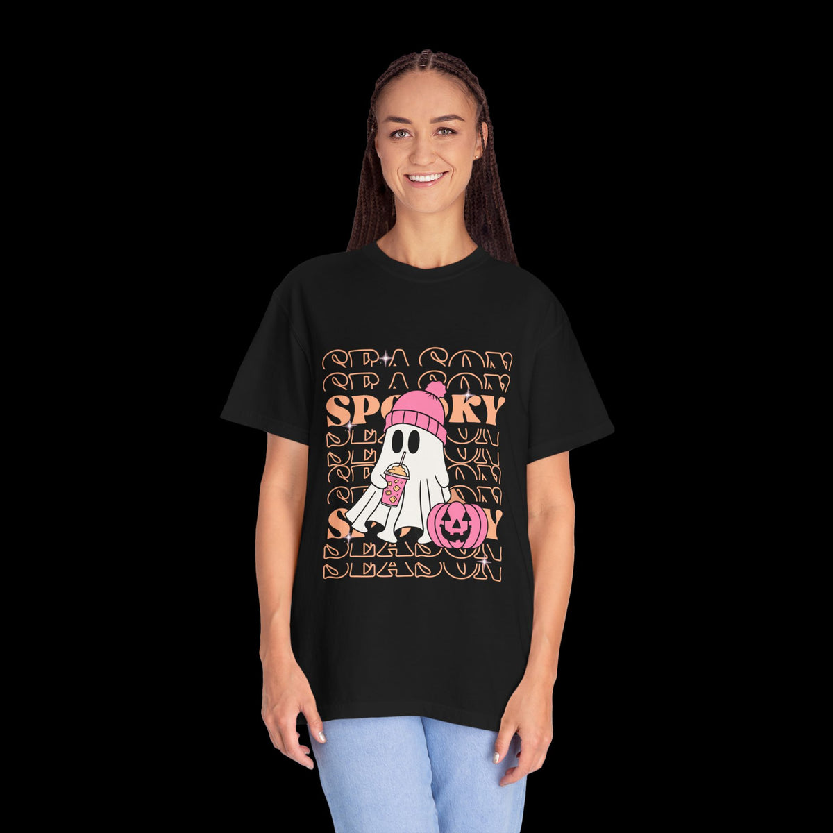 Spooky Ghost Pumpkin Halloween T-Shirt