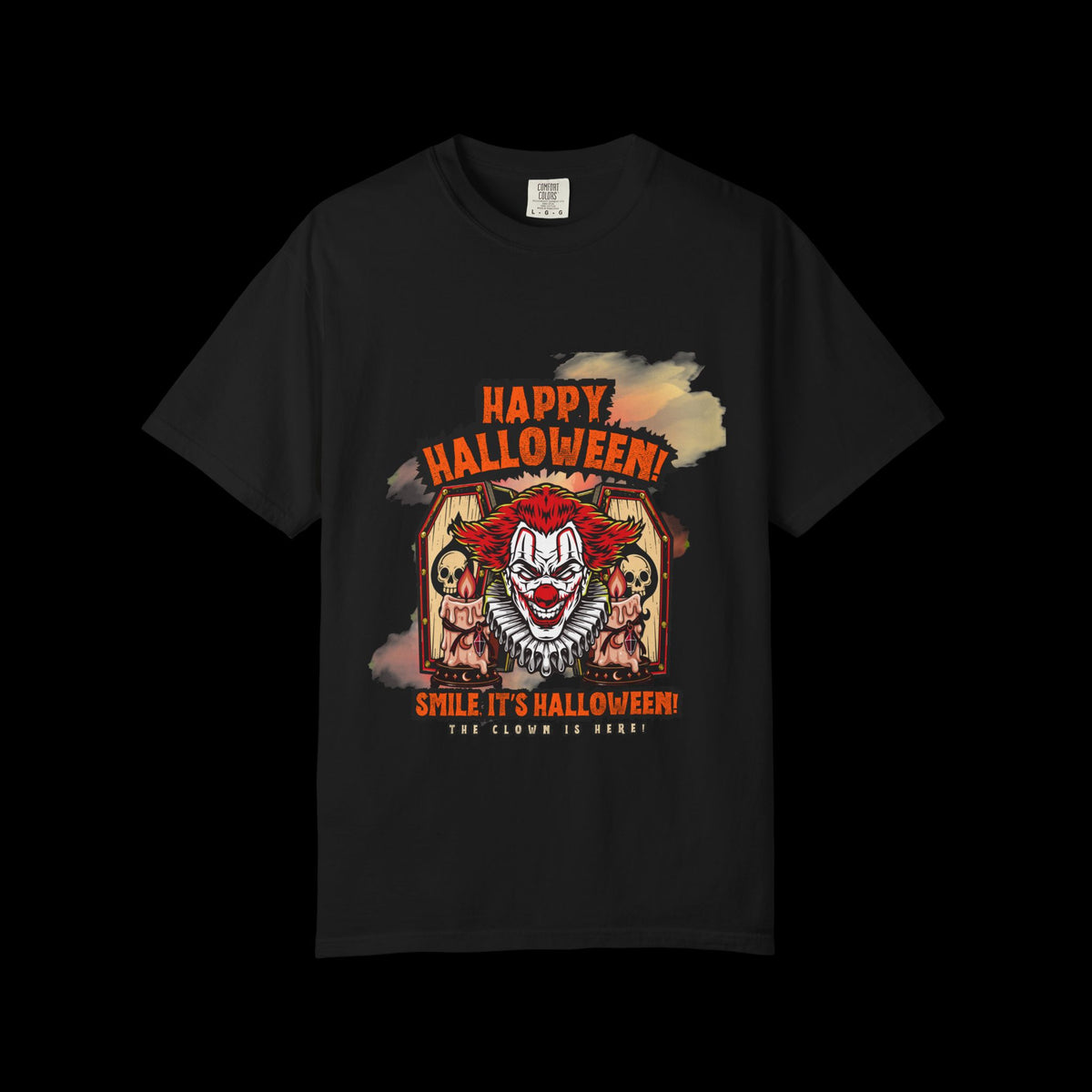 Happy Halloween Clown Horror Graphic Tee