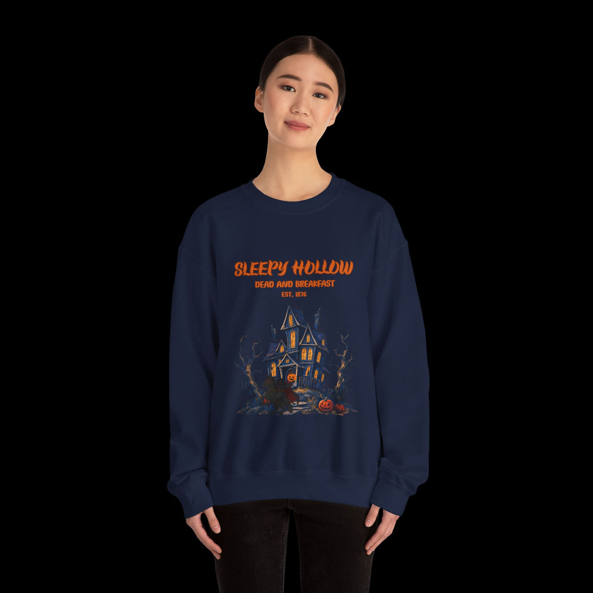Sleepy Hollow Halloween Haunted House Sweatshirt