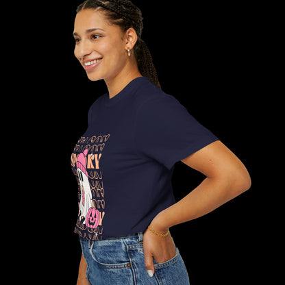 Spooky Ghost Pumpkin Halloween T-Shirt