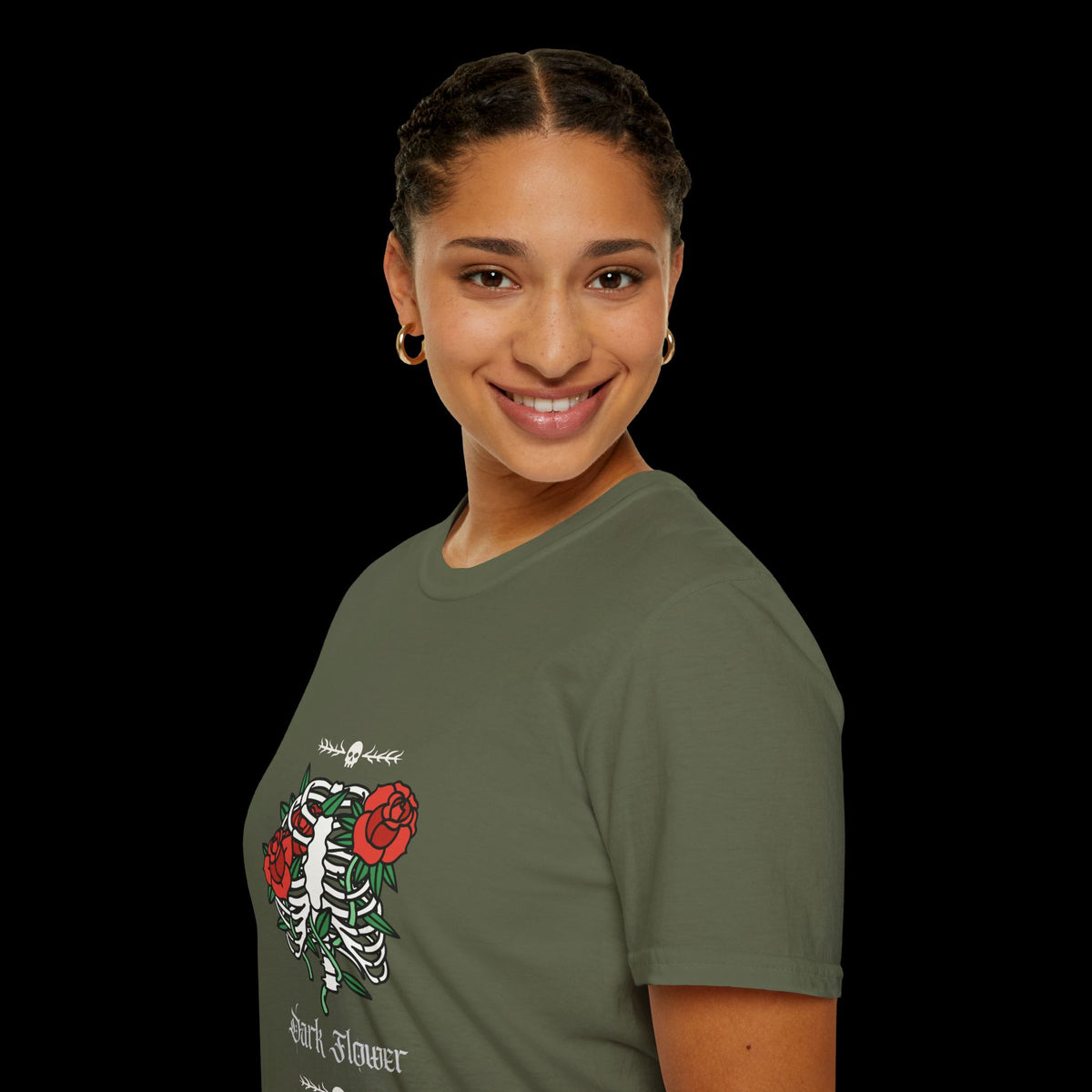 Dark Flower Skeleton T-Shirt