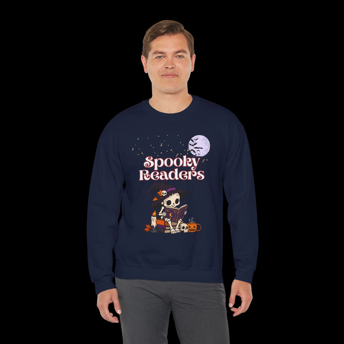 Spooky Readers Halloween Crewneck Sweatshirt