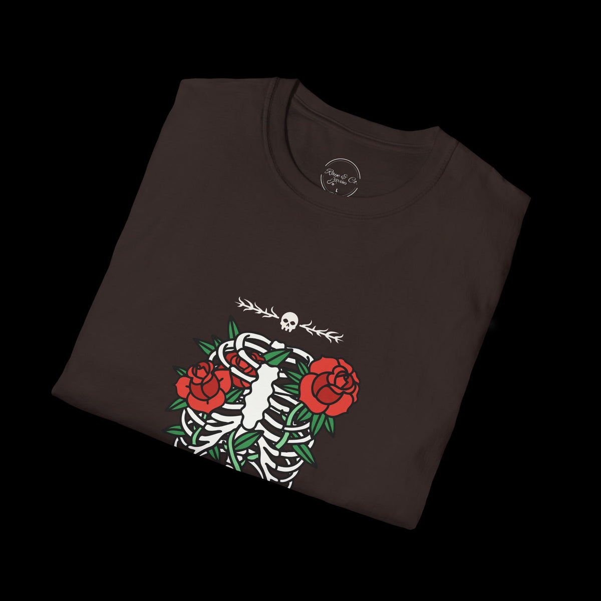 Dark Flower Skeleton T-Shirt