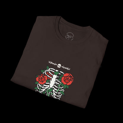 Dark Flower Skeleton T-Shirt