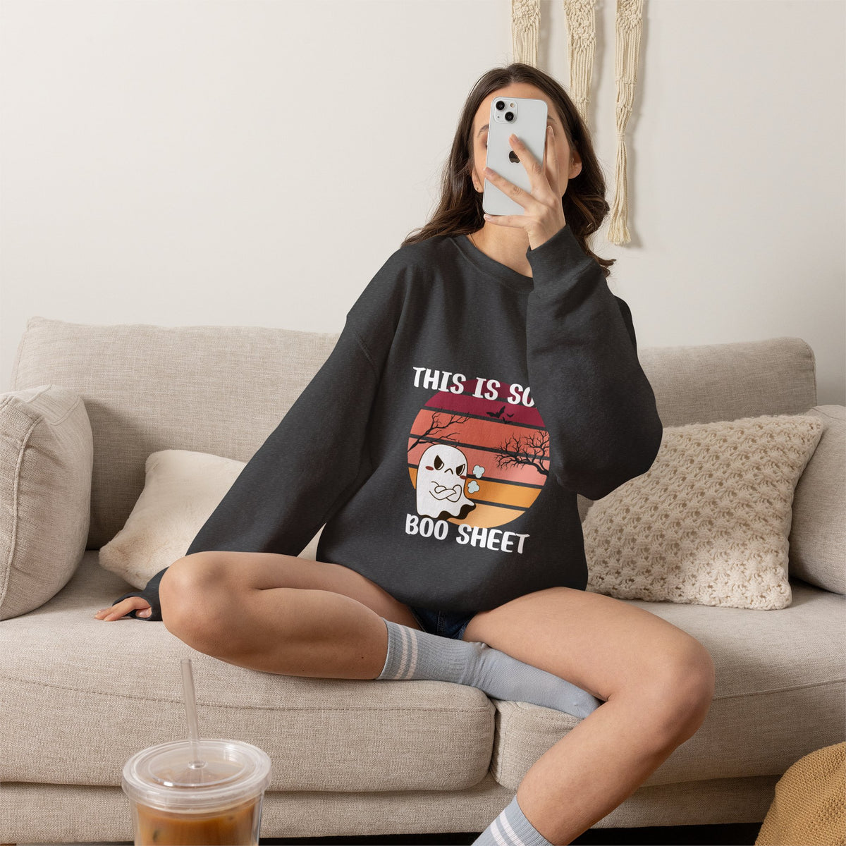 This Is Some Boo Sheet Halloween Crewneck Sweatshirt