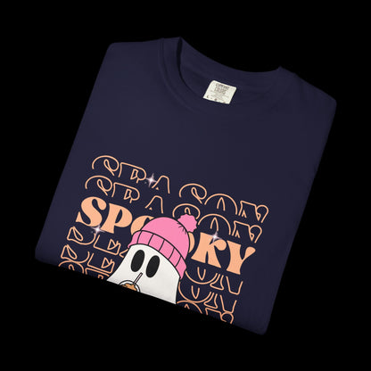 Spooky Ghost Pumpkin Halloween T-Shirt
