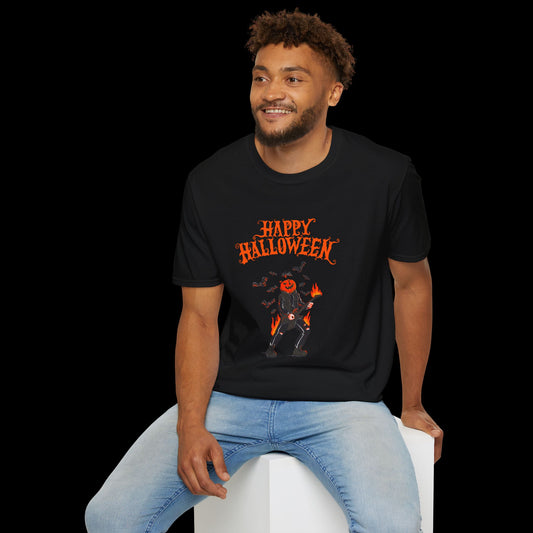Happy Halloween Pumpkin Graphic T-Shirt