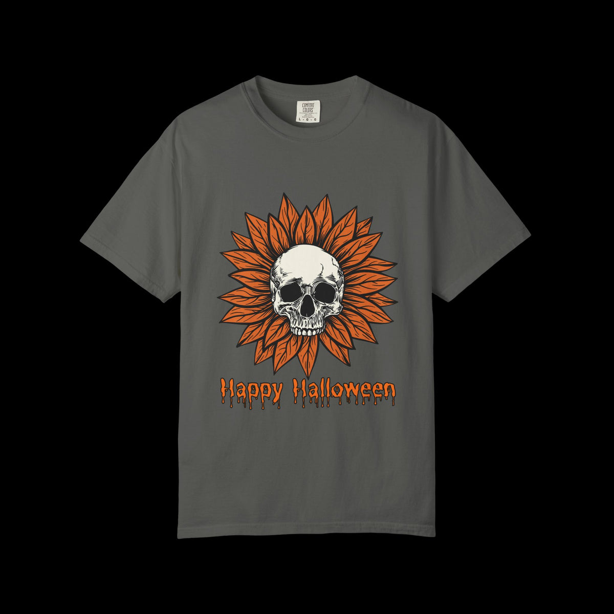 Happy Halloween Skull Sunflower T-Shirt
