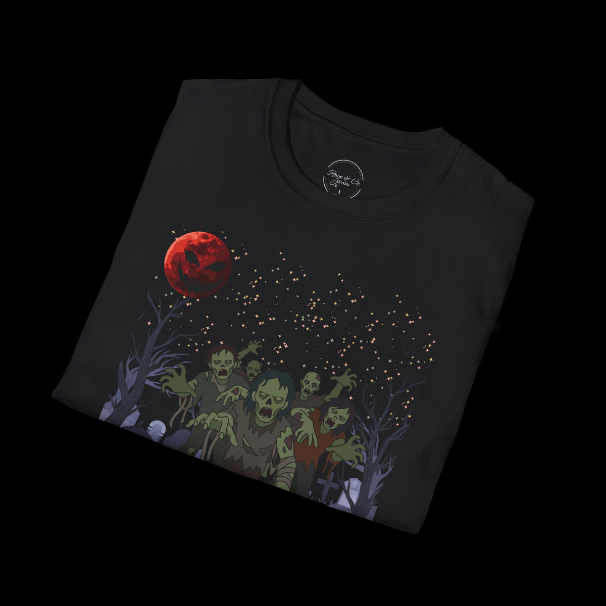 Spooky Night Halloween Haunted Forest T-Shirt