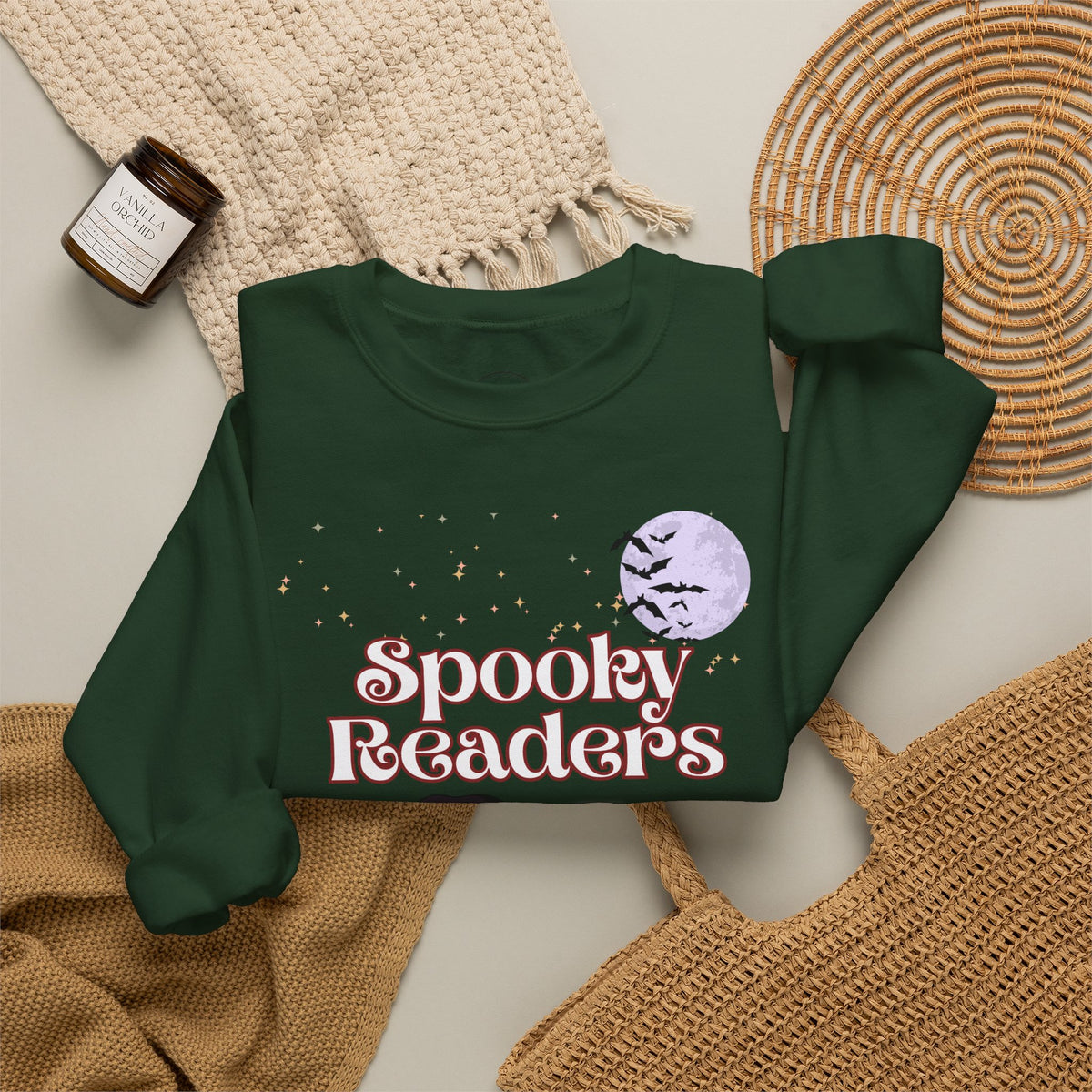 Spooky Readers Halloween Crewneck Sweatshirt