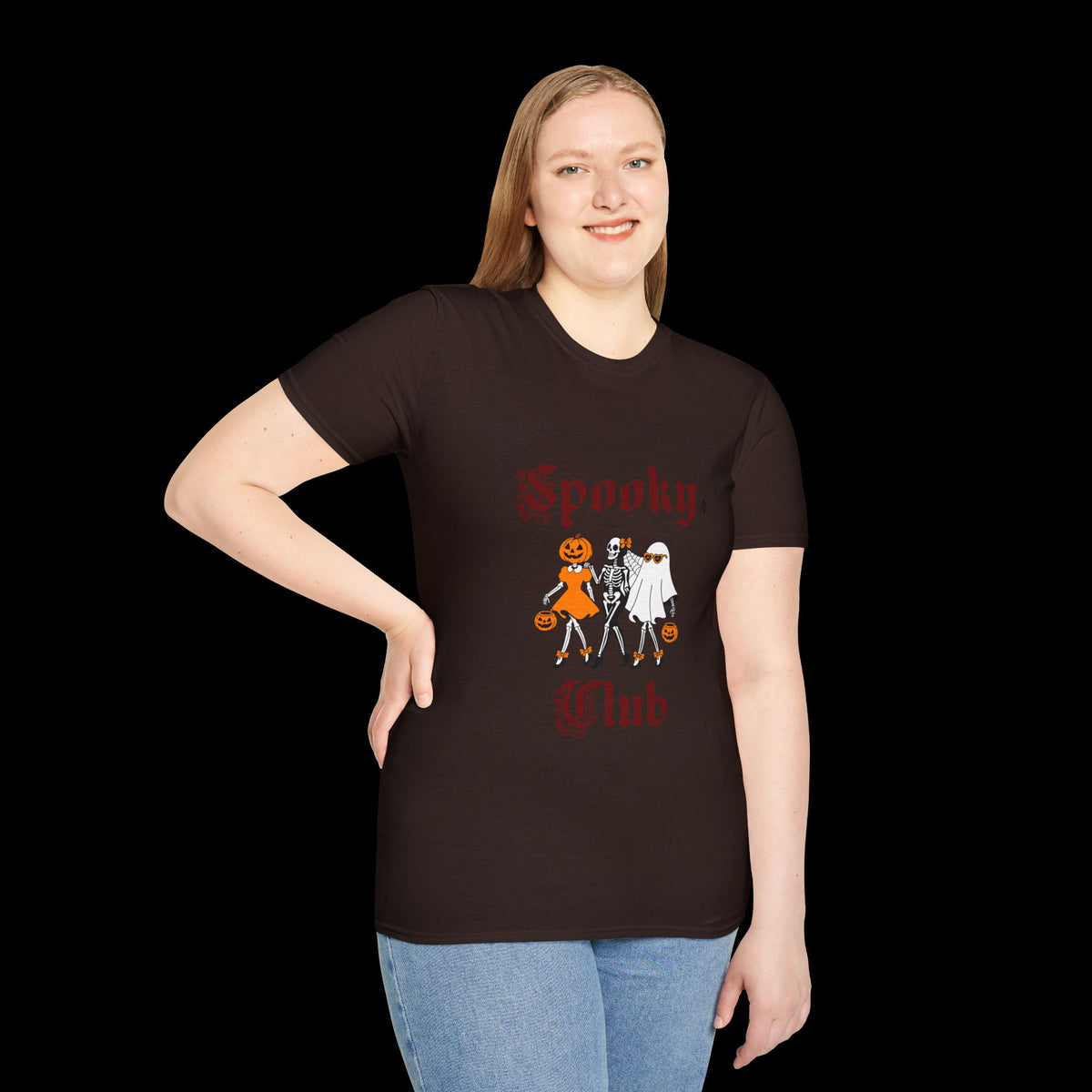 Spooky Club Halloween Graphic T-Shirt