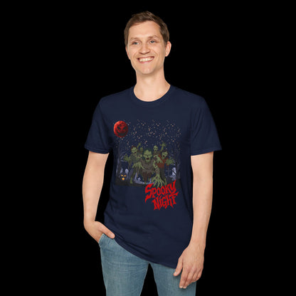 Spooky Night Halloween Haunted Forest T-Shirt