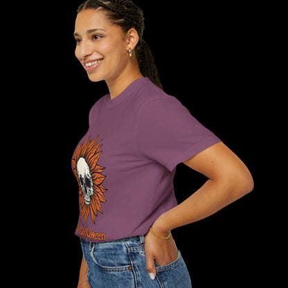 Happy Halloween Skull Sunflower T-Shirt