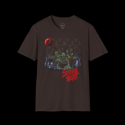 Spooky Night Halloween Haunted Forest T-Shirt