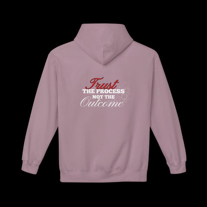 Fleece Hoodie Trust the Process Not the Outcome
