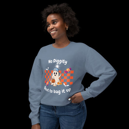 No Diggity Ghost Pumpkin Crewneck Sweatshirt