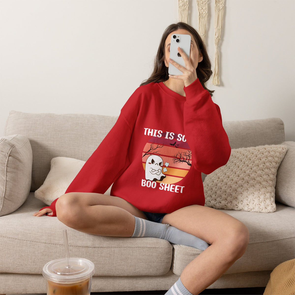 This Is Some Boo Sheet Halloween Crewneck Sweatshirt