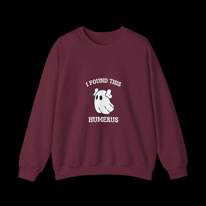 I Found This Humerus Halloween Ghost Sweatshirt