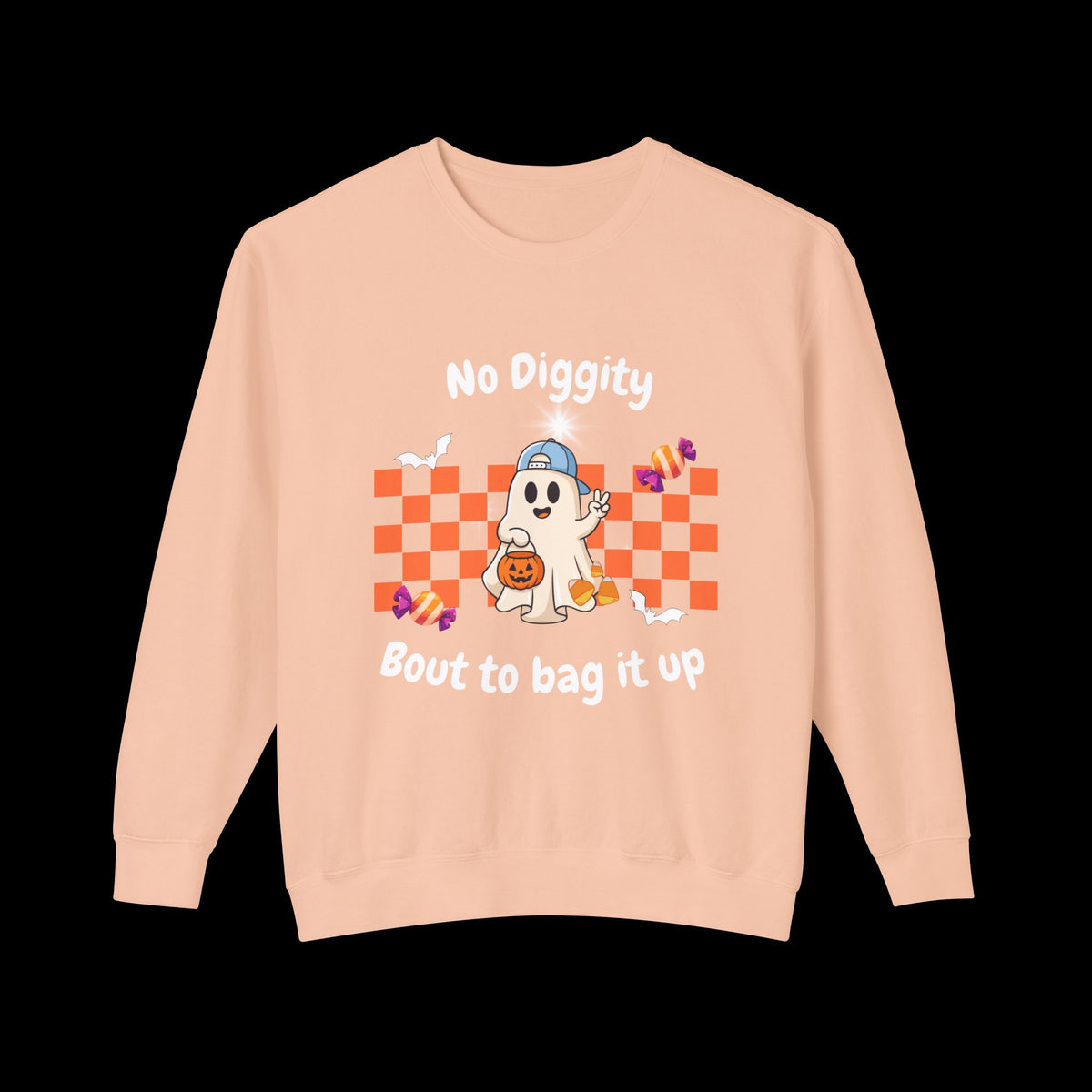 No Diggity Ghost Pumpkin Crewneck Sweatshirt