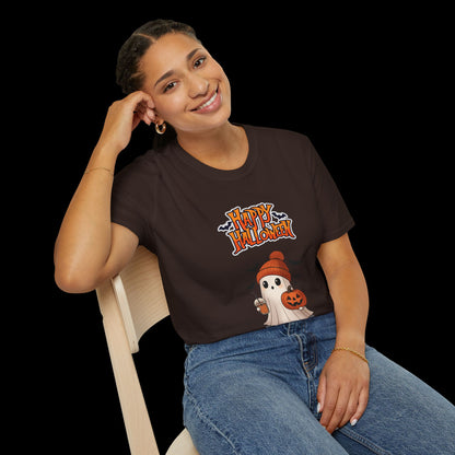 Happy Halloween Ghost Pumpkin T-Shirt