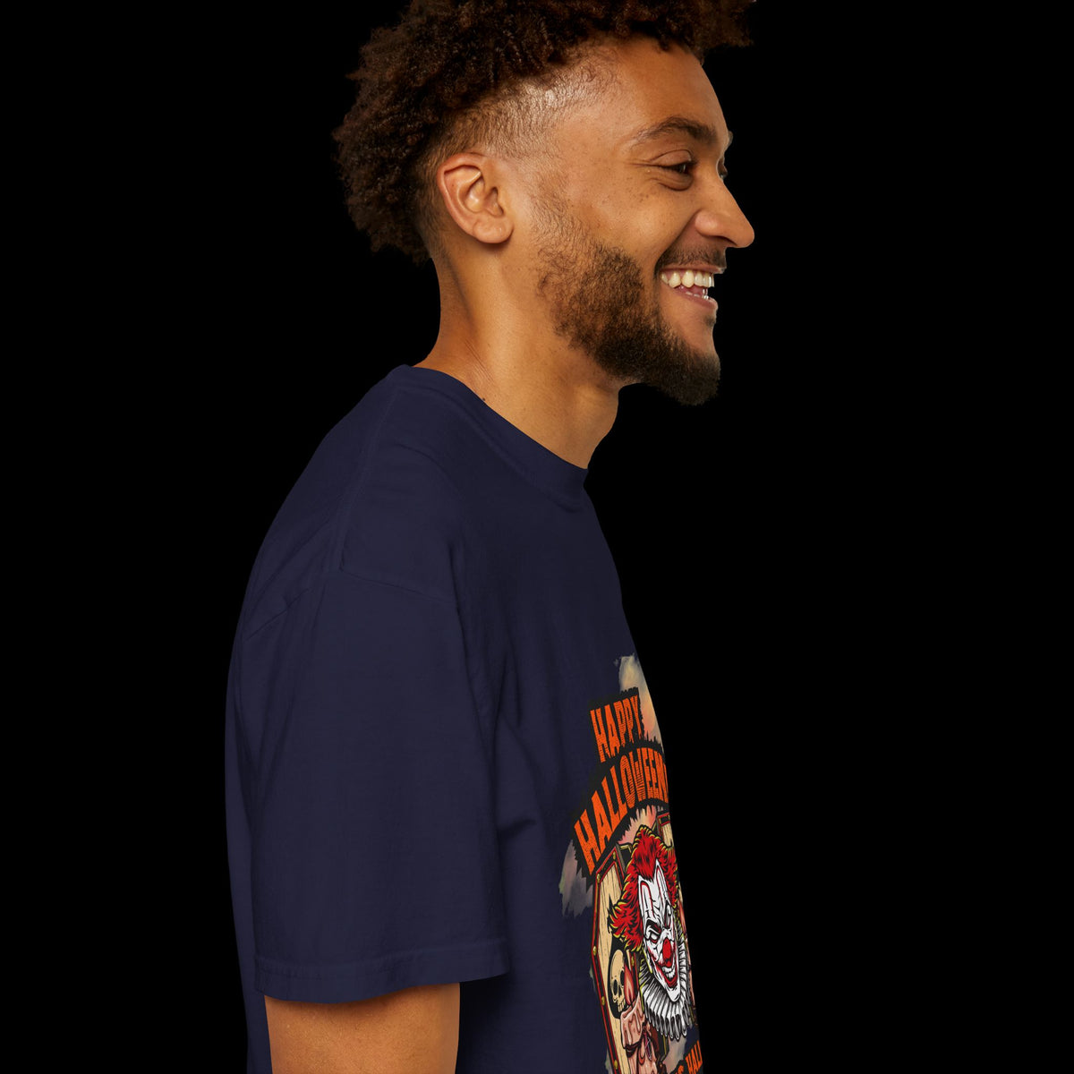 Happy Halloween Clown Horror Graphic Tee