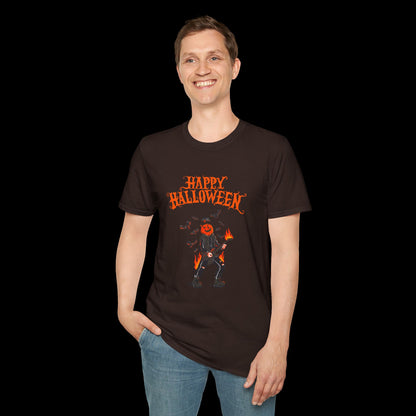 Happy Halloween Pumpkin Graphic T-Shirt