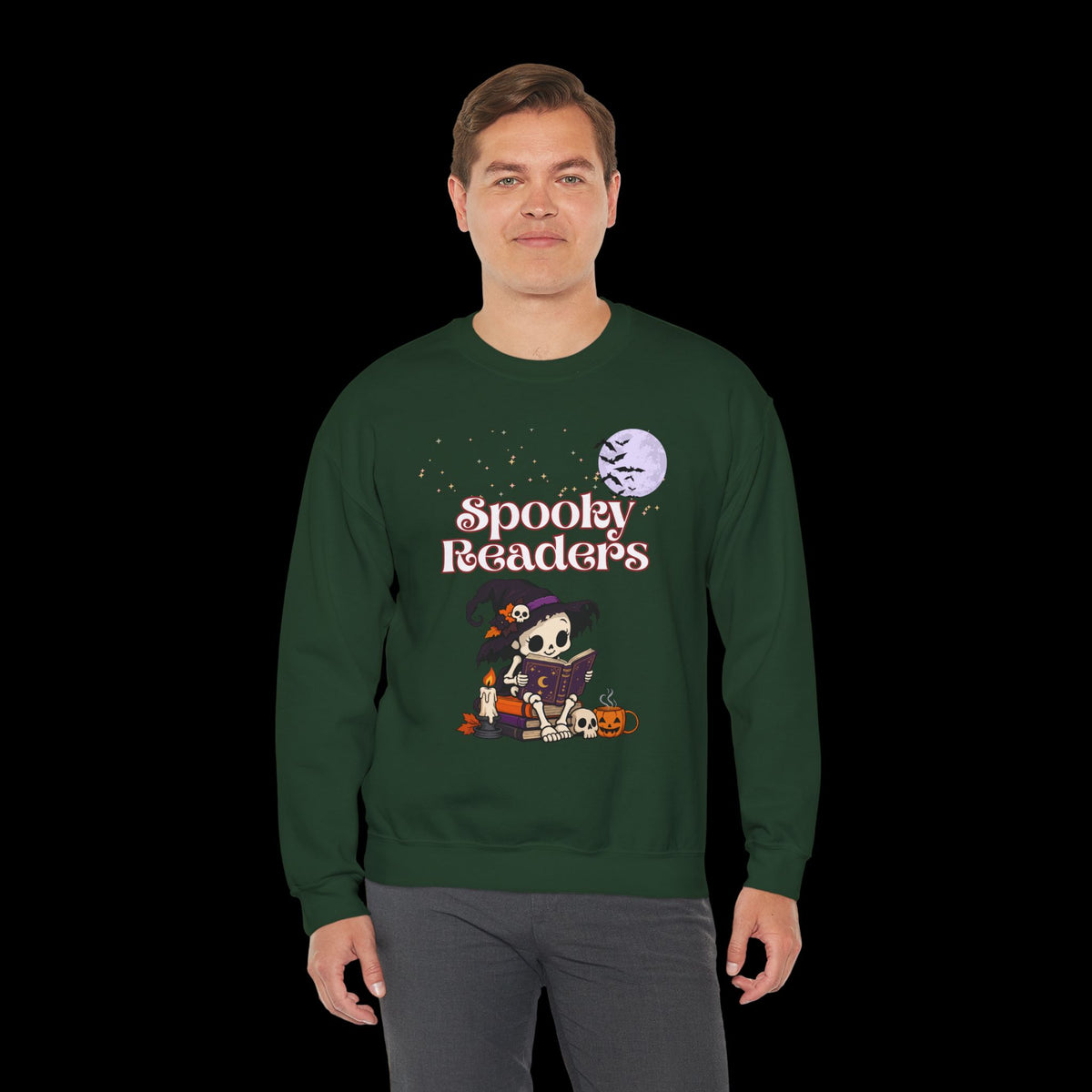 Spooky Readers Halloween Crewneck Sweatshirt