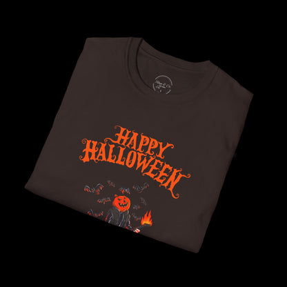 Happy Halloween Pumpkin Graphic T-Shirt