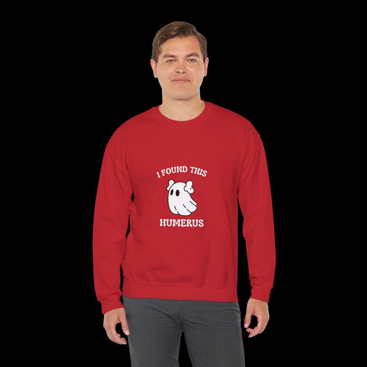 I Found This Humerus Halloween Ghost Sweatshirt