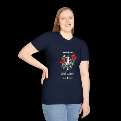 Dark Flower Skeleton T-Shirt
