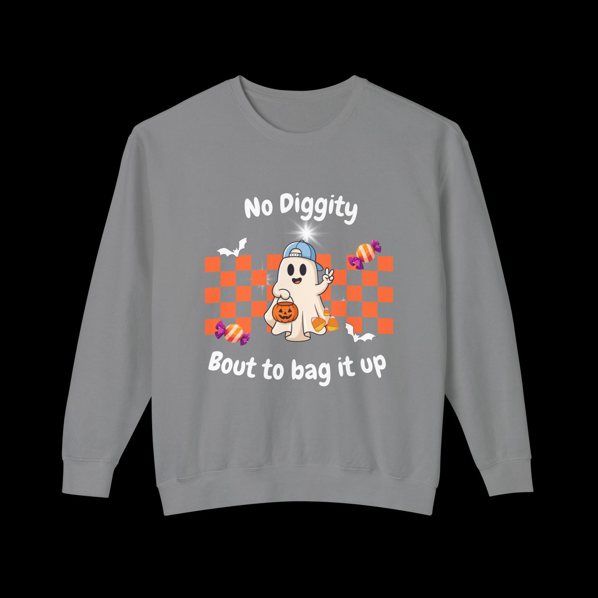 No Diggity Ghost Pumpkin Crewneck Sweatshirt