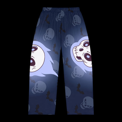 Spooky Skull & Bat Halloween Pajama Pants